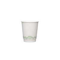 Leafware 16Oz White Double Wall Cup